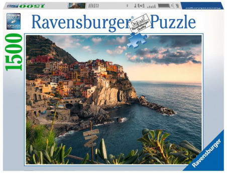 Puzzle 1500 pieces Vue sur les cinq terre Ravensburger
